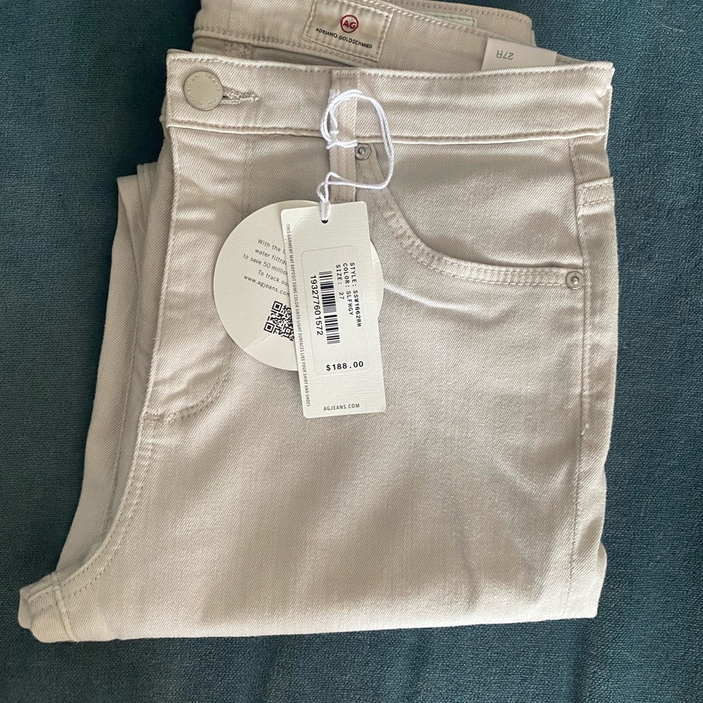 AG Jodi Crop Jeans - Sulfur French